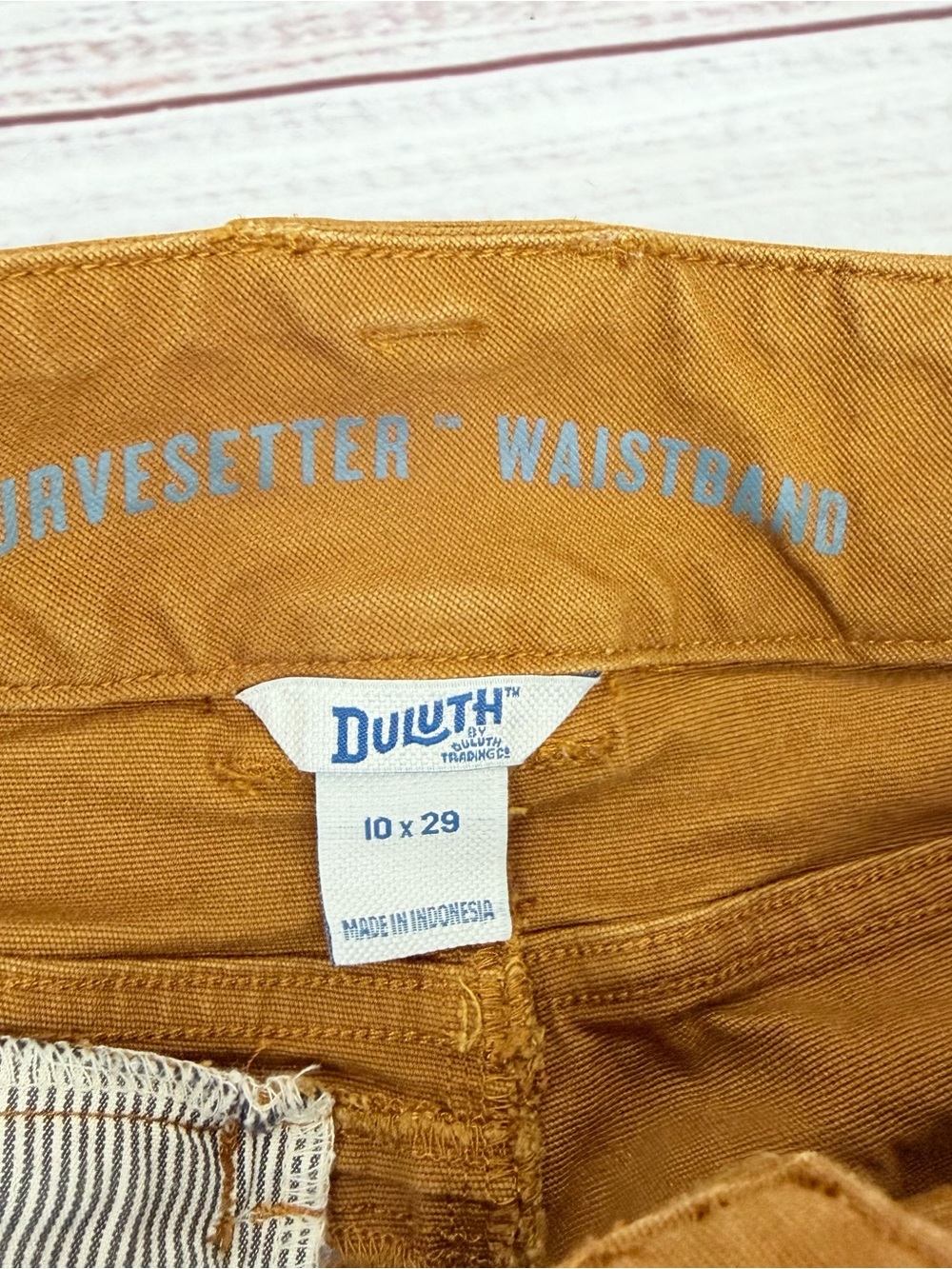 Duluth Women’s Size 10 Dark Camel Slim Fit Cargo Pants - Picture 11 of 14